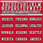 Custom Red Kelly Green-White Mesh Authentic Football Jersey