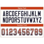 Custom Orange Navy-White Mesh Drift Fashion Football Jersey