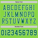 Custom Neon Green Kelly Green-White Mesh Authentic Football Jersey
