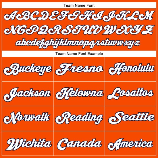 Custom Orange White-Navy Mesh Authentic Throwback Football Jersey