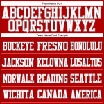 Custom Red White-Gray Mesh Authentic Football Jersey