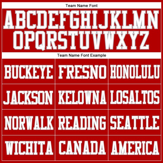 Custom Red White-Gray Mesh Authentic Football Jersey